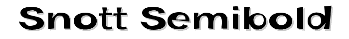 Snott SemiBold font